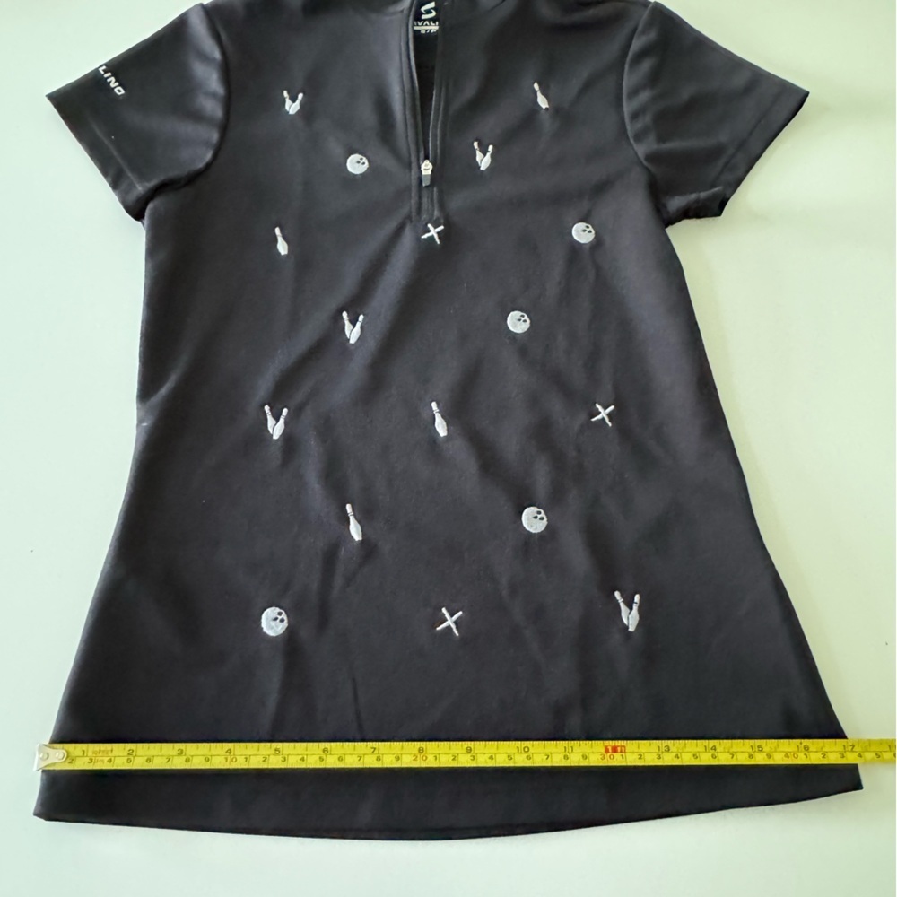 Savalino Angelina Bowling Jersey with Embroidered Details Size S - Picture 8 of 9